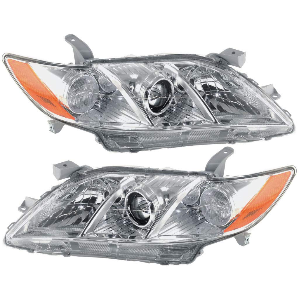 Toyota Camry Headlight 2007 2008 2009 Pair Driver and Passenger Side E9079