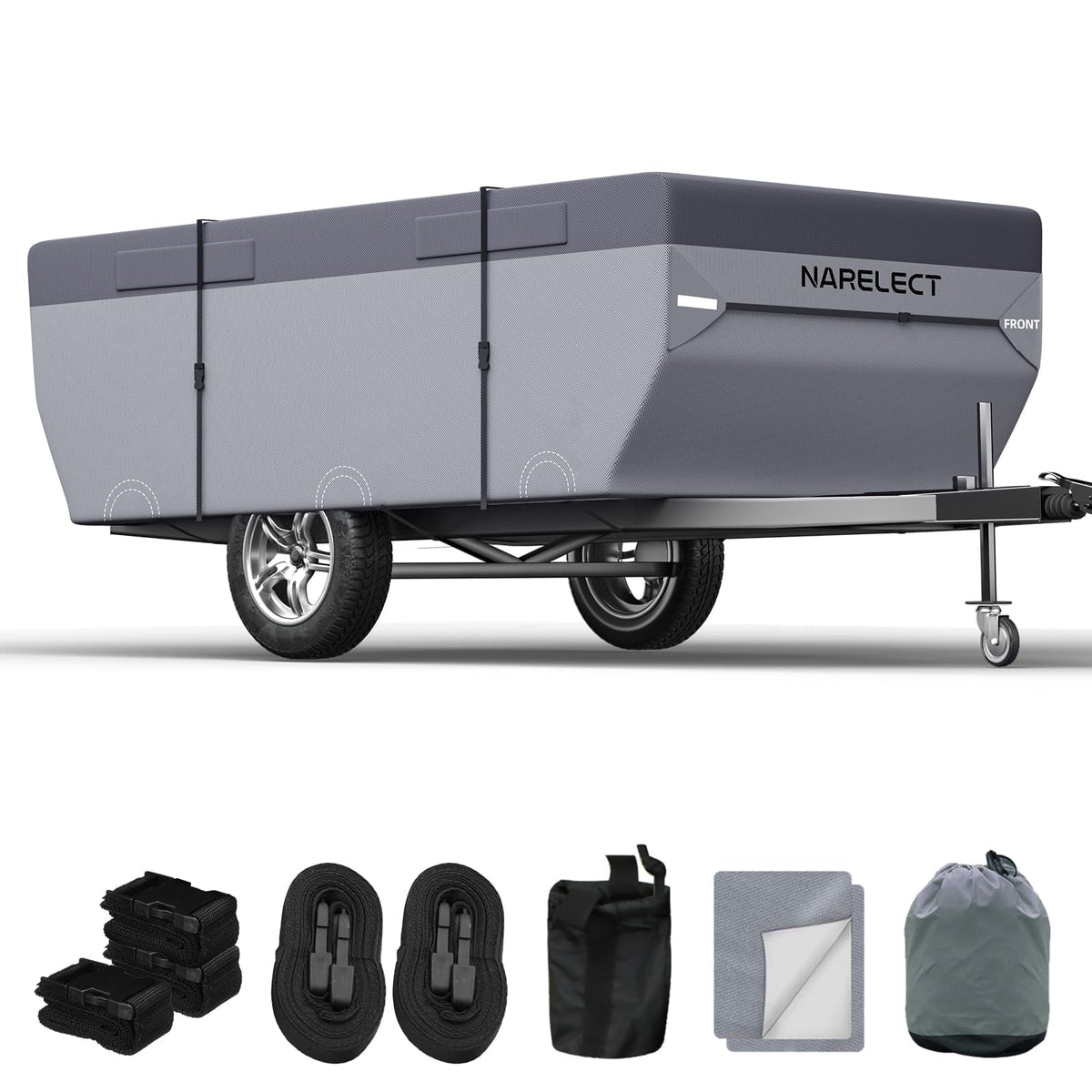 14'-16' 7 Layers Waterproof Anti-UV Ripstop Pop up Camper Cover V9727