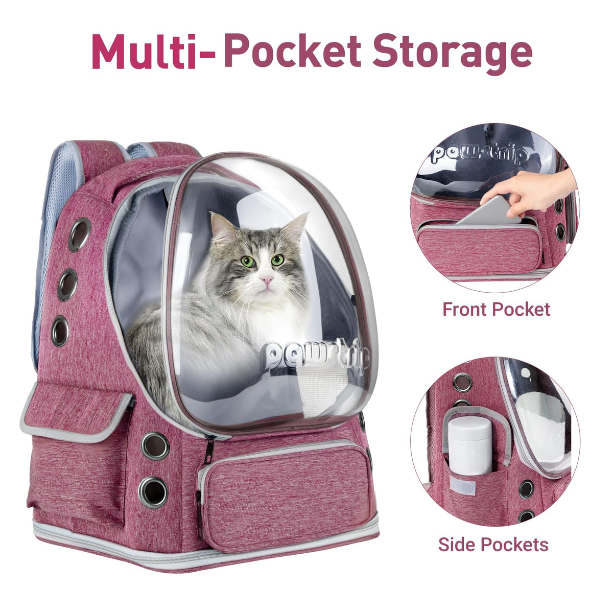 Cat Backpack Carrier Clear Bubble Window up to 15 lb K521392