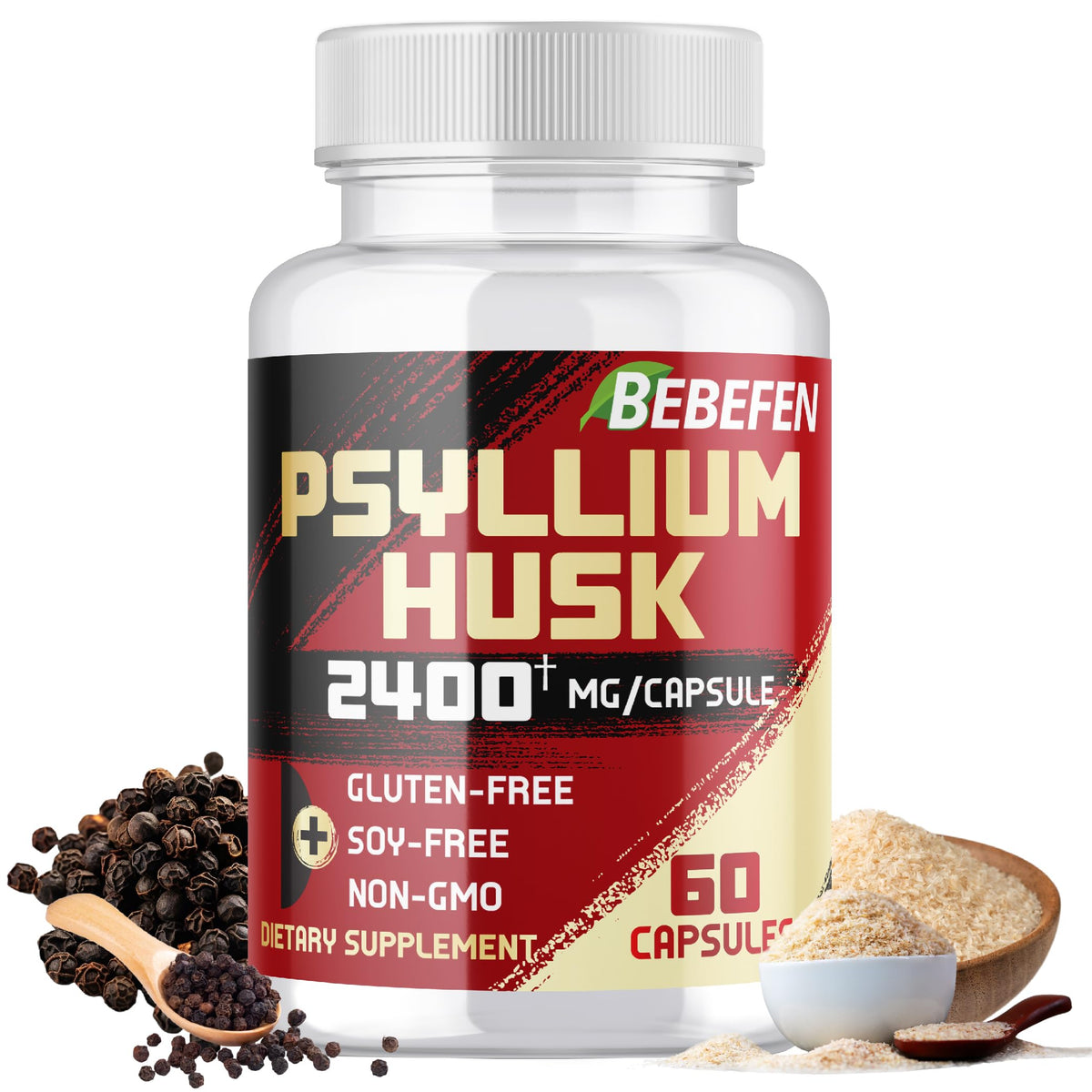 2400mg Psyllium Husk Capsules L164