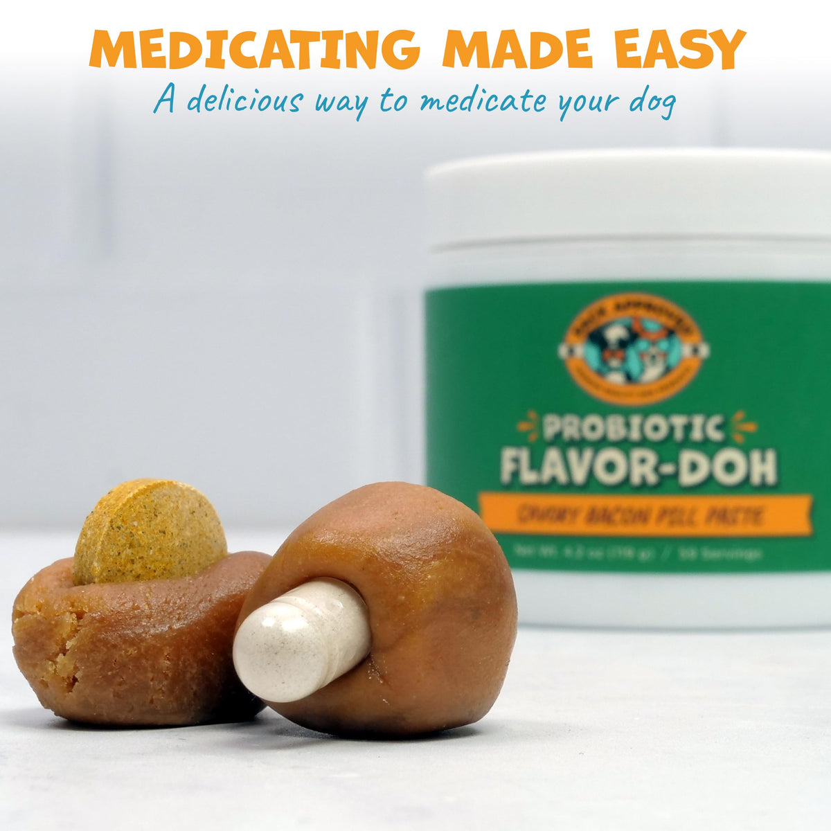 Probiotic Bacon Pill Wrap for Dogs 4.2oz Z9781