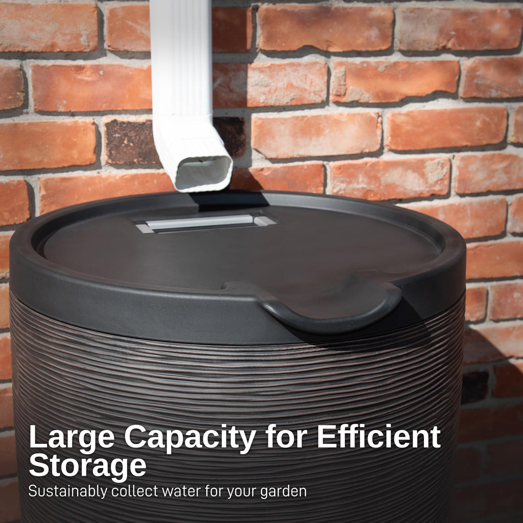 50-Gallon Rain Barrel with Stand and Removable Lid L8041