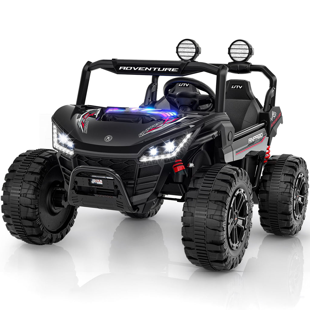 24V Ride on Toy with 4 x 200W Motors, Black F447