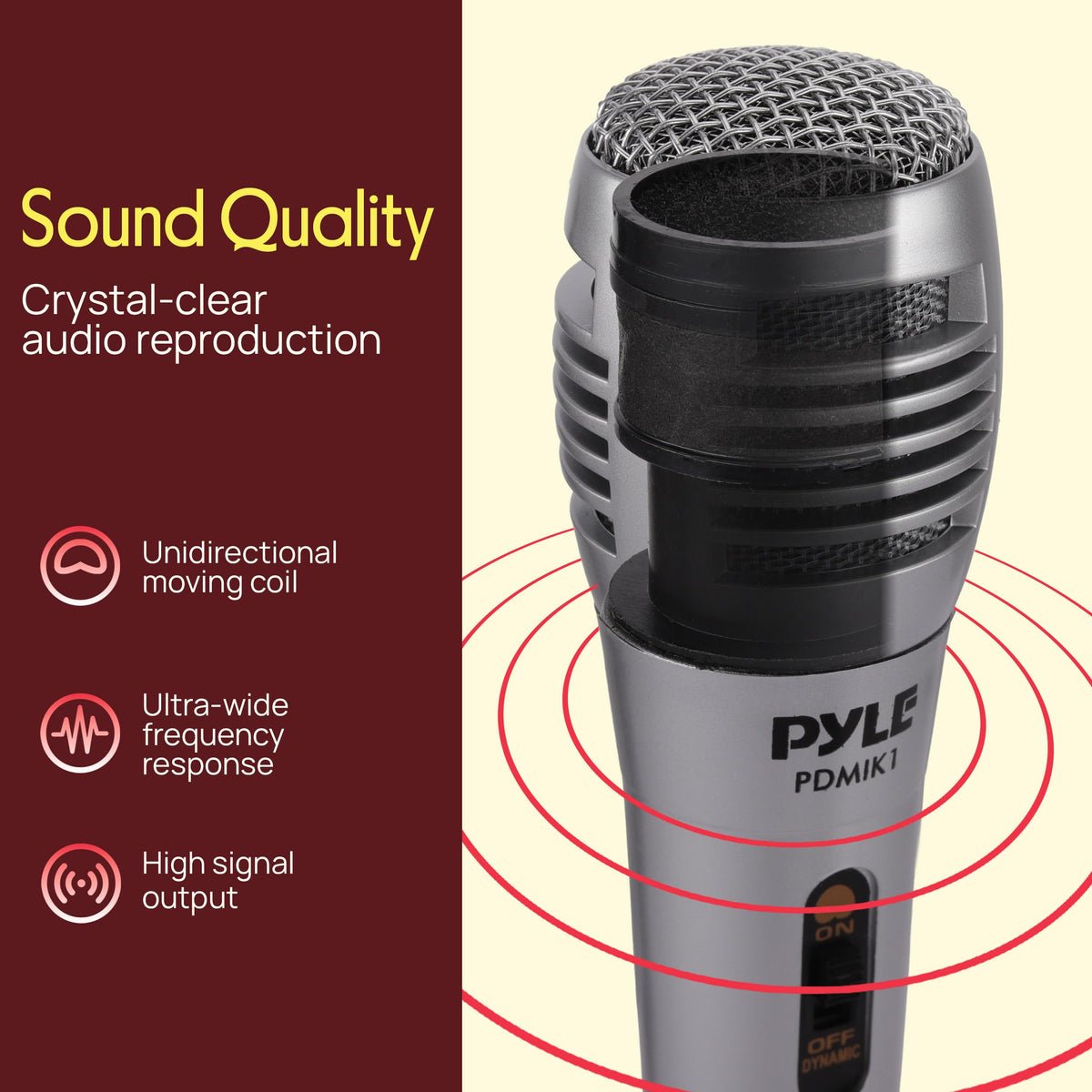 Wired Dynamic Handheld Microphone with XLR Cable M755323