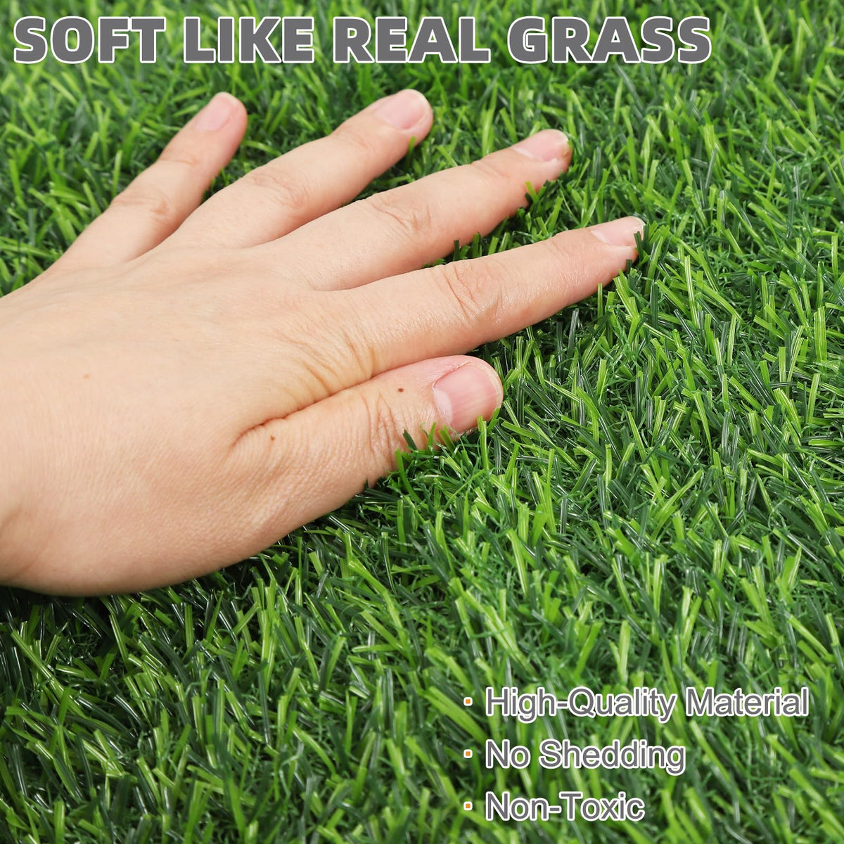 Dog Grass Pad with Washable Pee Pads, 20"*25" Artificial Turf C638036