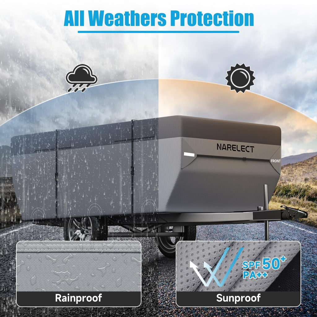 14'-16' 7 Layers Waterproof Anti-UV Ripstop Pop up Camper Cover V9727