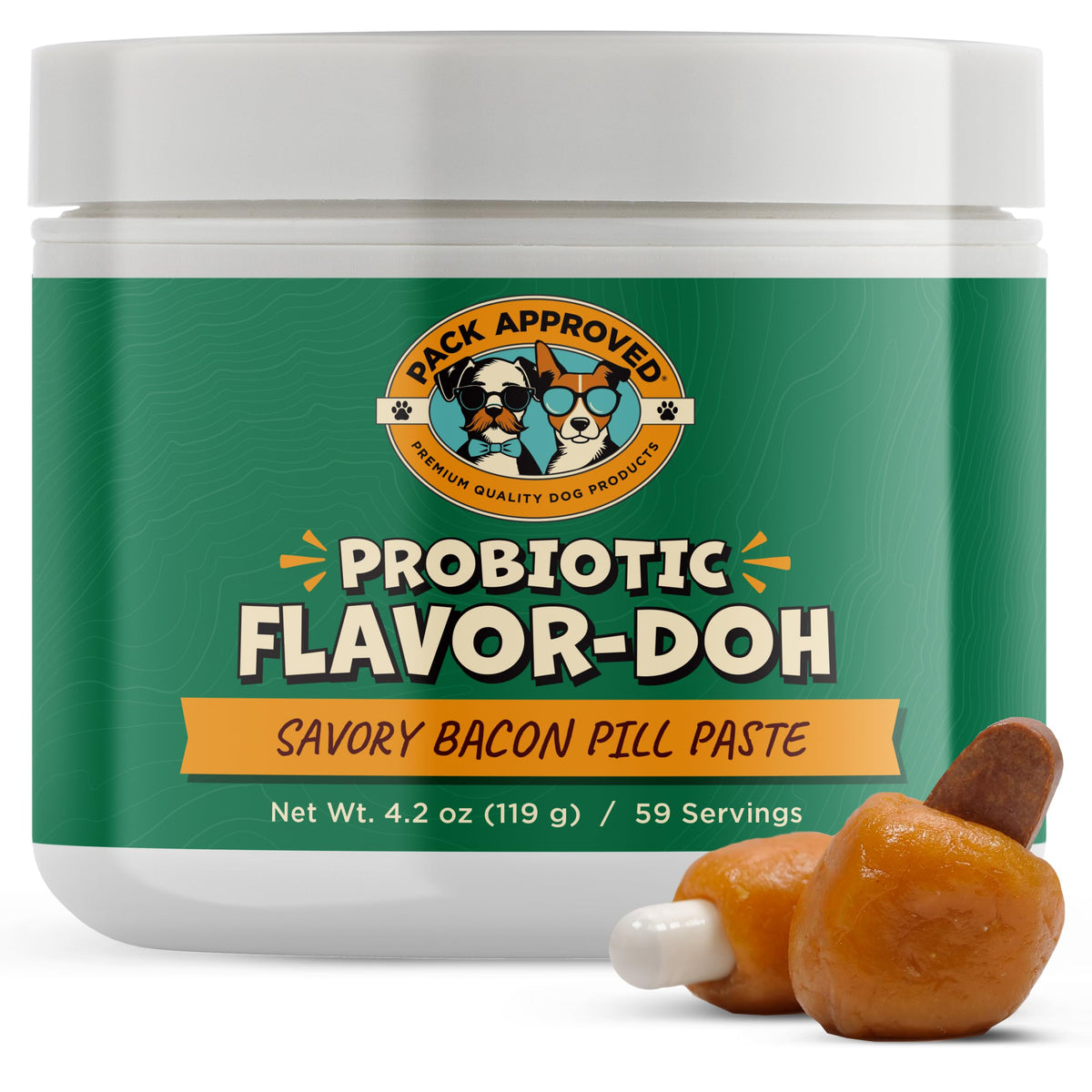 Probiotic Bacon Pill Wrap for Dogs 4.2oz Z9781
