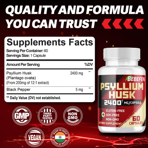 2400mg Psyllium Husk Capsules L164