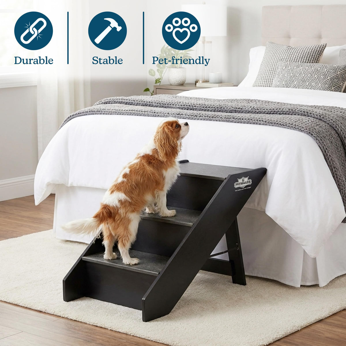 Foldable Nonslip 3-Step Pet Stairs F62295