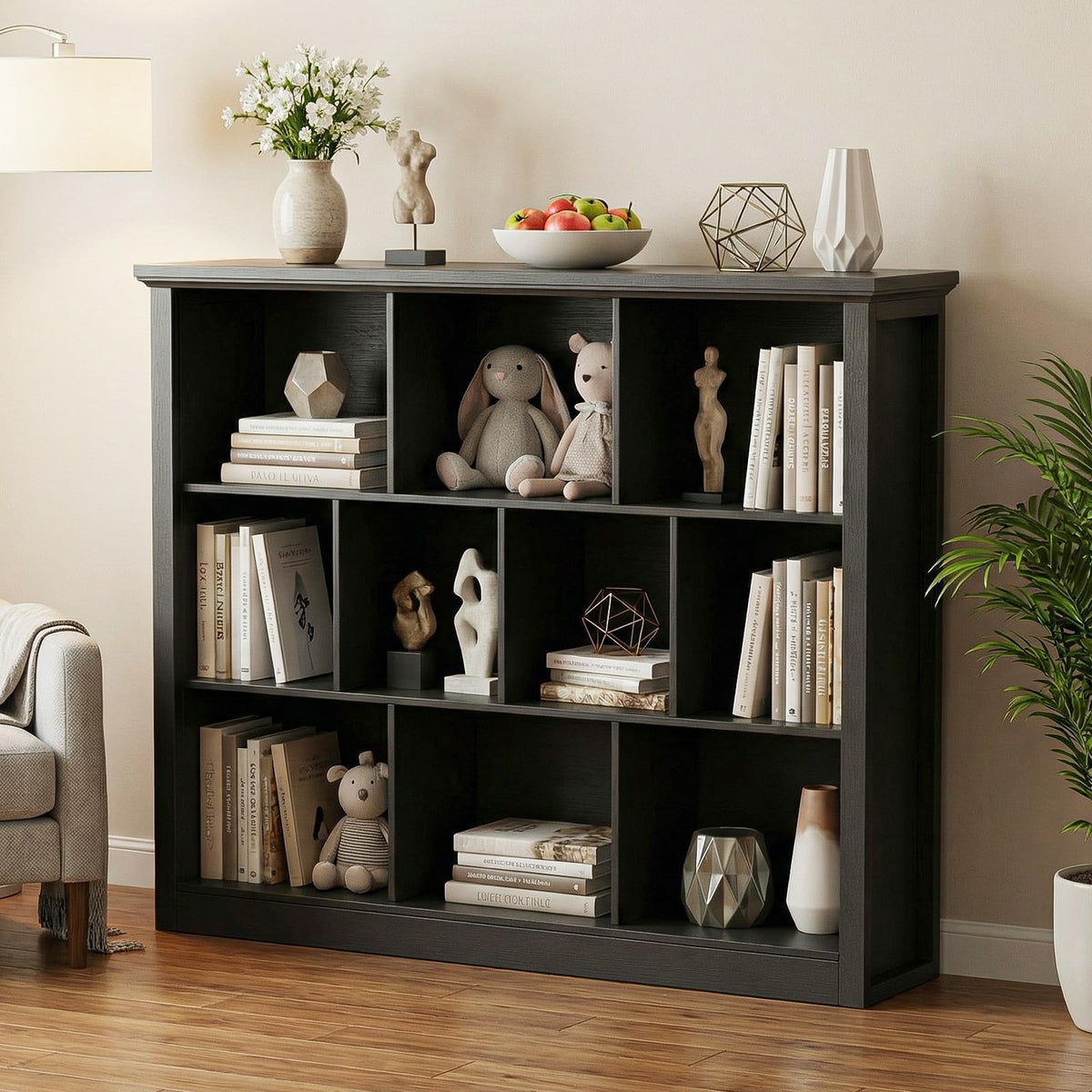 Black Cube Storage Shelf E98778