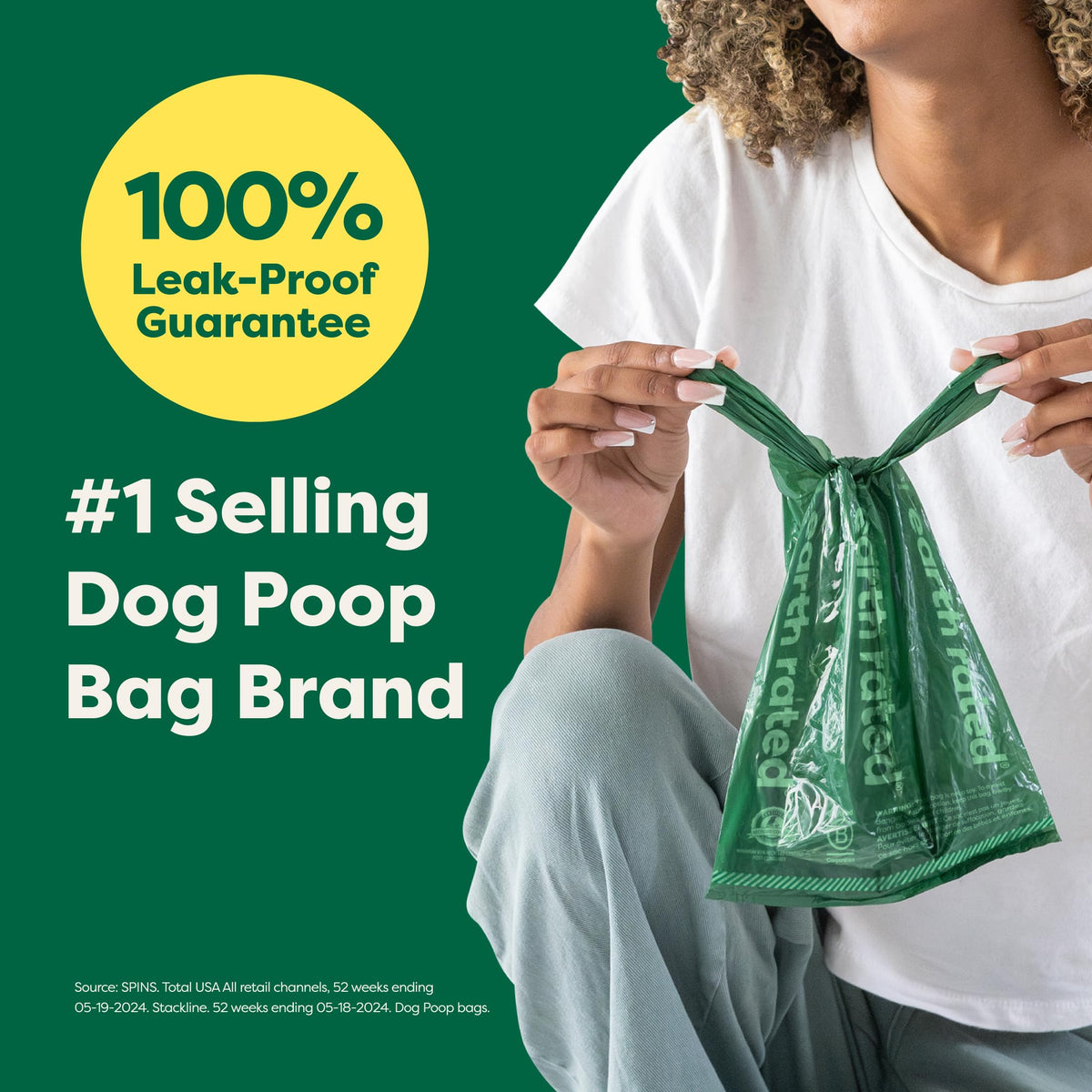 Dog Poop Bags 105 Easy Tie Handle Lavender M5590
