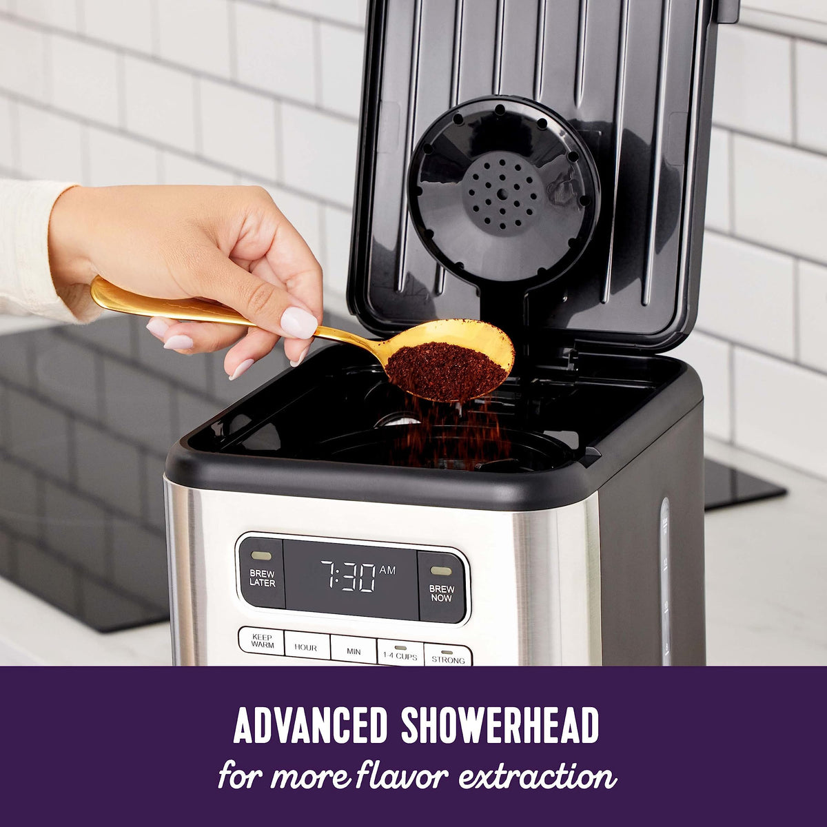 14 Cup Programmable Coffee Maker Stainless Steel Z918