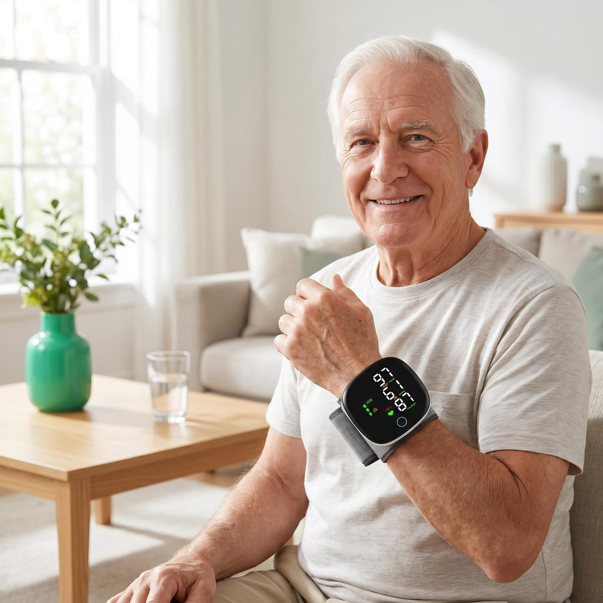 Wrist Blood Pressure Monitor with LCD Display and Voice Guide K6620