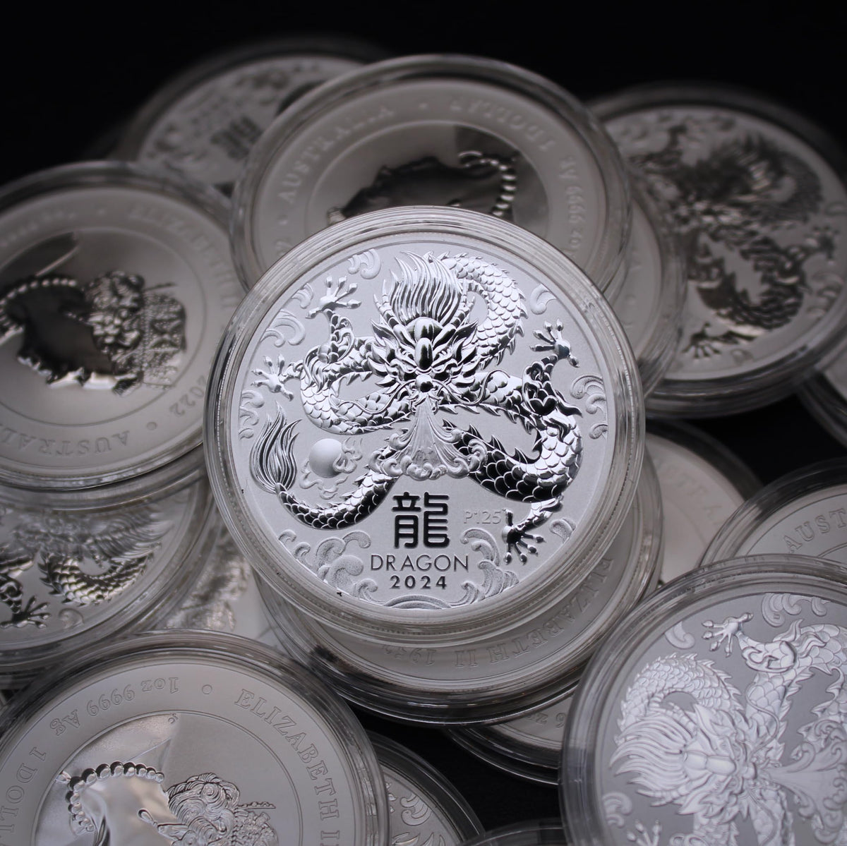 1 oz Australian Silver Year of the Dragon Coin M7788