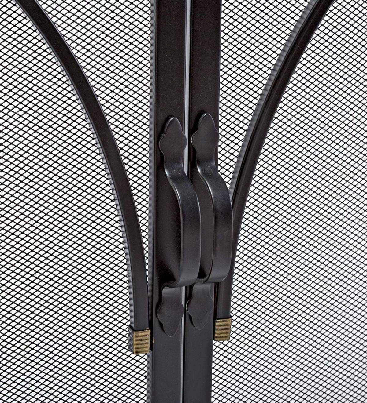 Black Metal Fireplace Screen X434