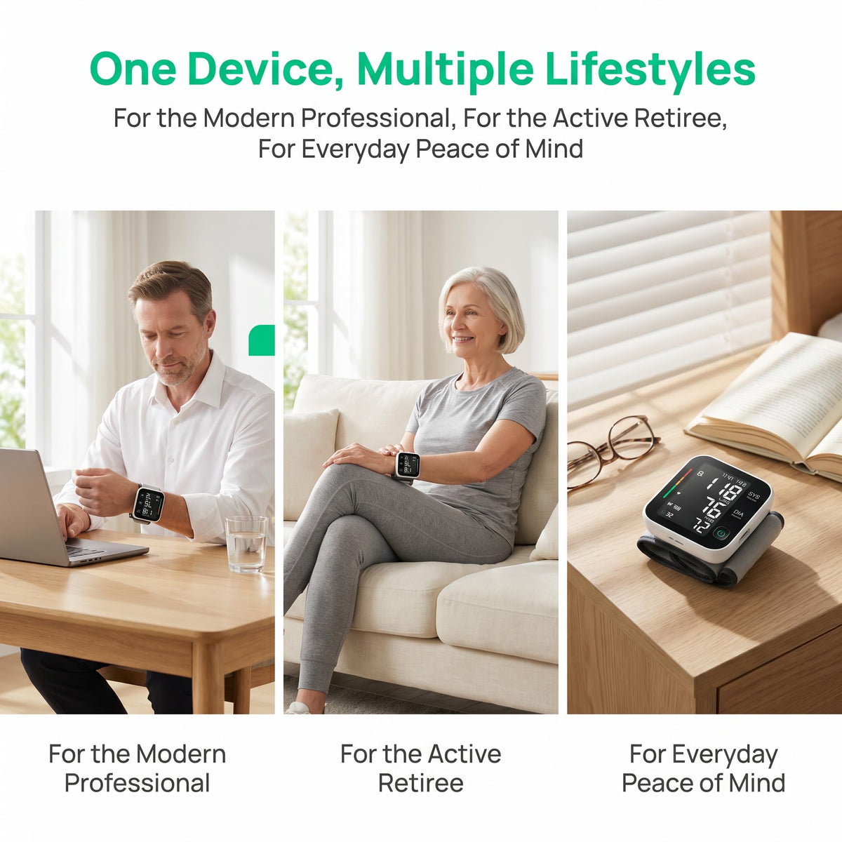 Wrist Blood Pressure Monitor with LCD Display and Voice Guide K6620