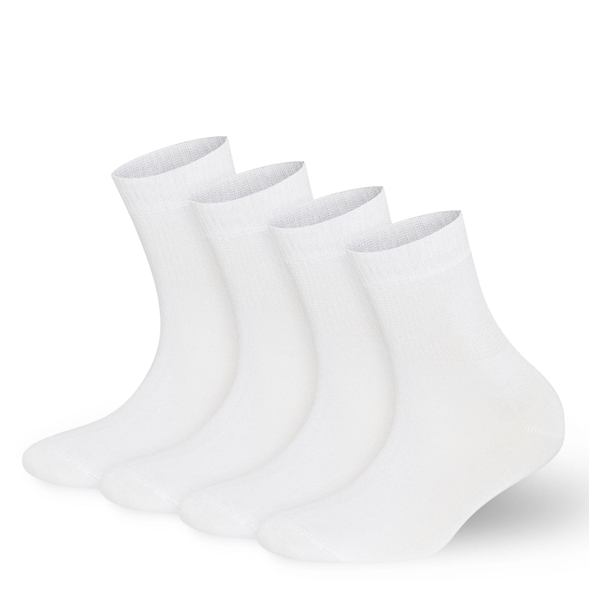 Mens Womens Rayon Bamboo 4 Pairs Ankle Socks T587