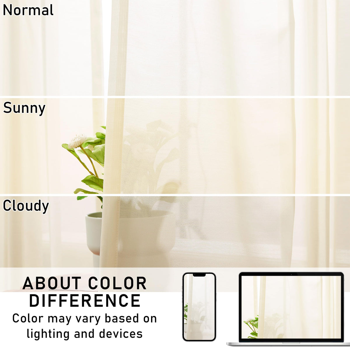 Pinch Pleated Sheer Curtains 108 Inches Length U29603