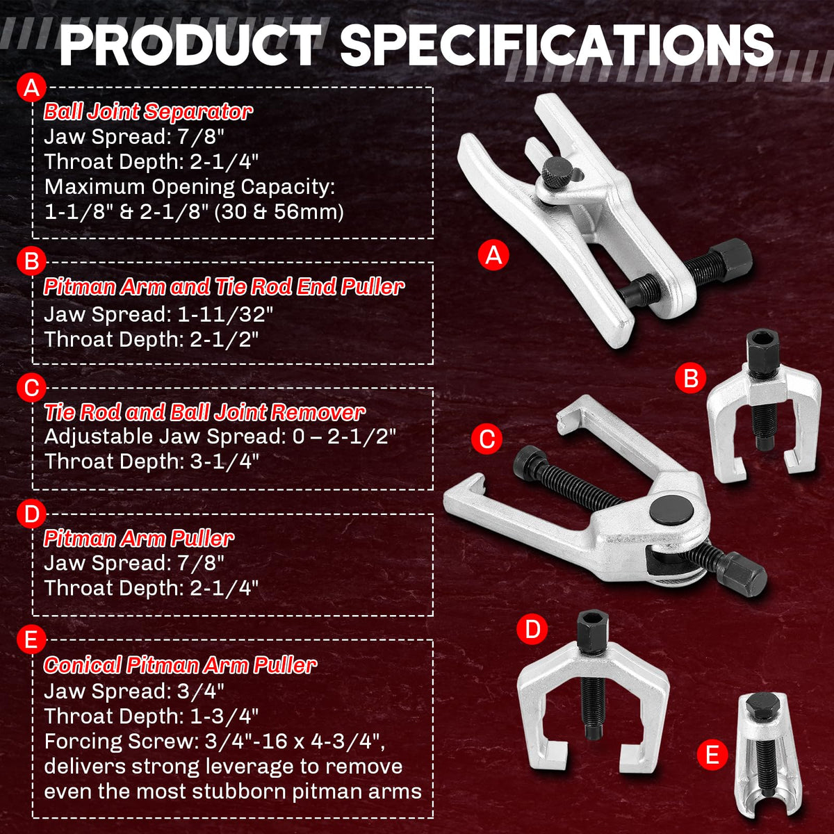5-in-1 Ball Joint Separator W794