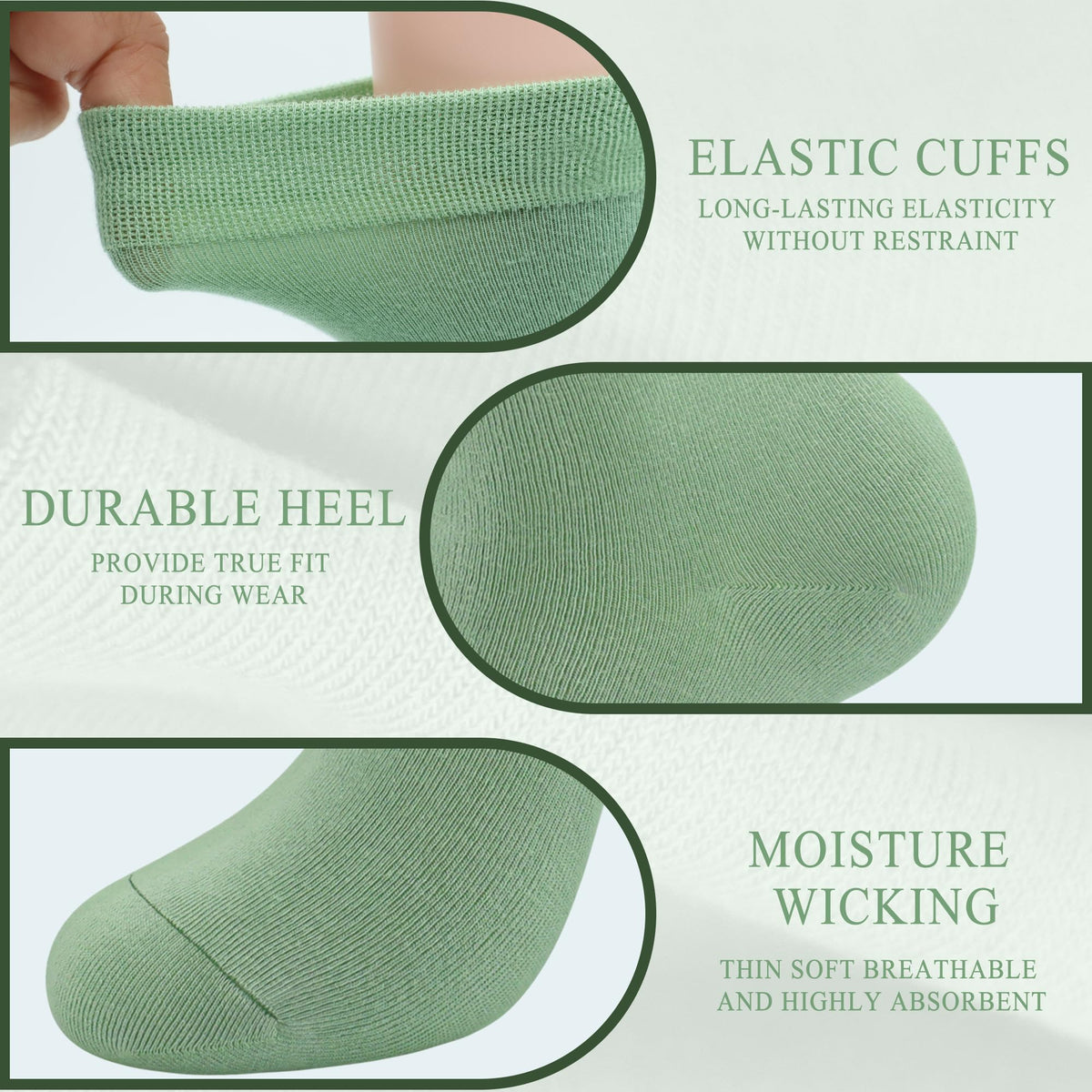 Rayon Bamboo Ankle Socks 6 Pairs M43888