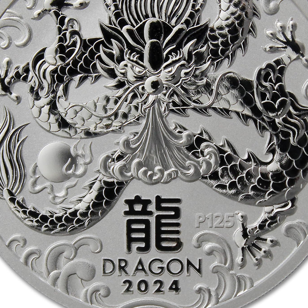 1 oz Australian Silver Year of the Dragon Coin M7788
